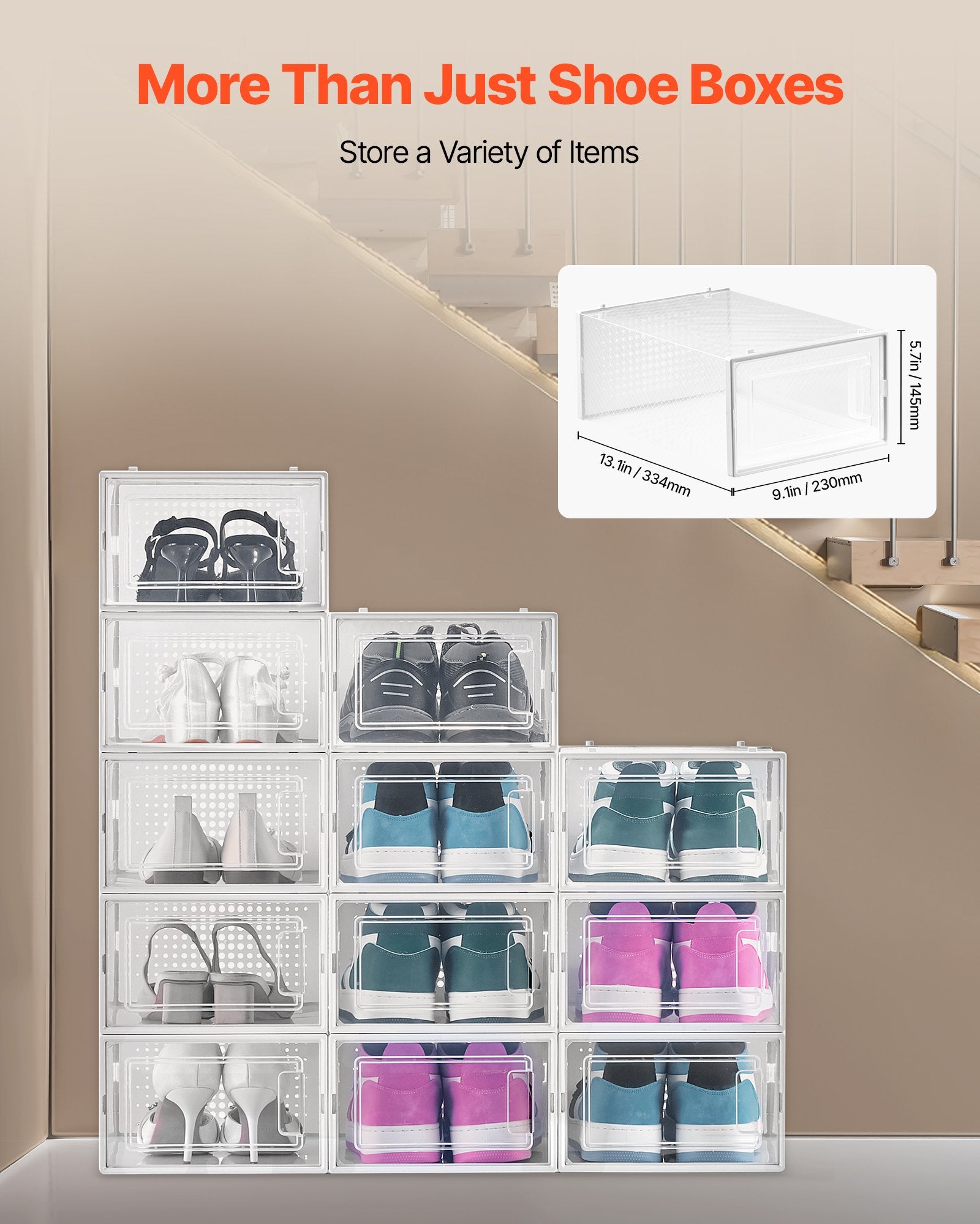 RTS Premium Stackable Sneaker Storage System