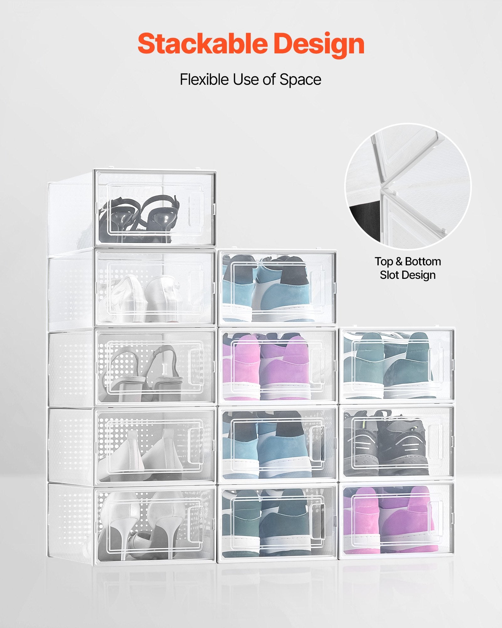 RTS Premium Stackable Sneaker Storage System